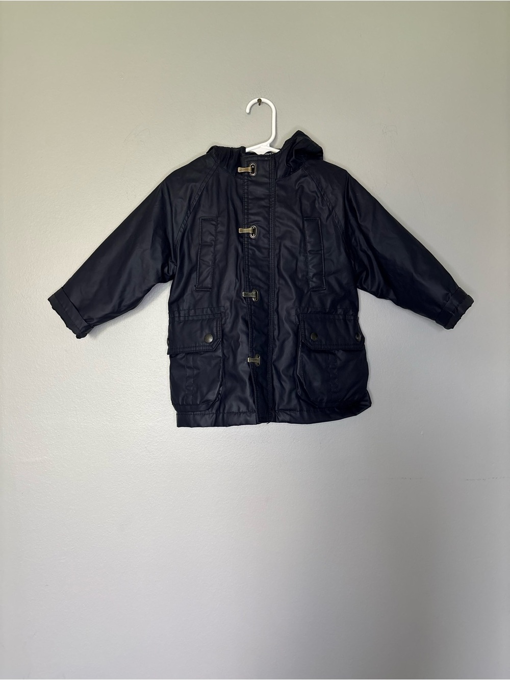 BABY GAP Kids Hooded Navy RAIN Parka Jacket